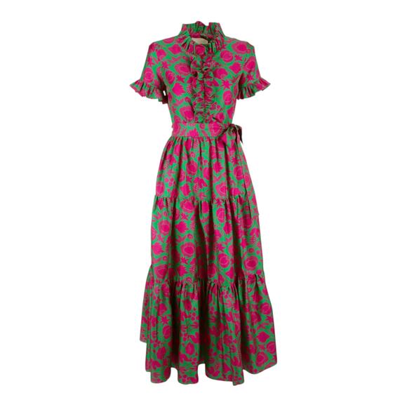 LA DOUBLEJ Long And Sassy Dress in Ceramica Silk S - Picture 1 of 12